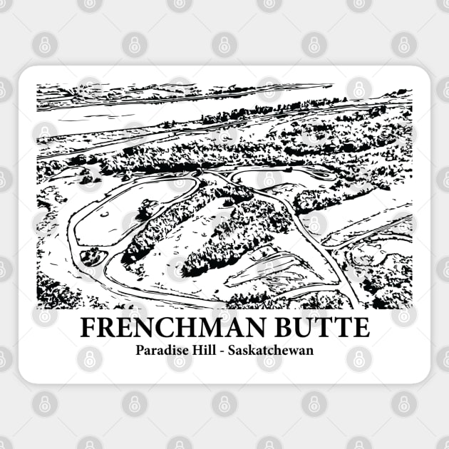 Frenchman Butte - Paradise Hill SK Magnet by Lakeric